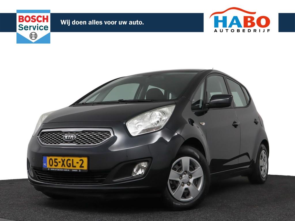 Kia Venga 1.4 CVVT PLUS PACK NAVIGATOR AC/CRUISE/NAV/CAMERA/, Euro 5, Stof, Gebruikt, Zwart