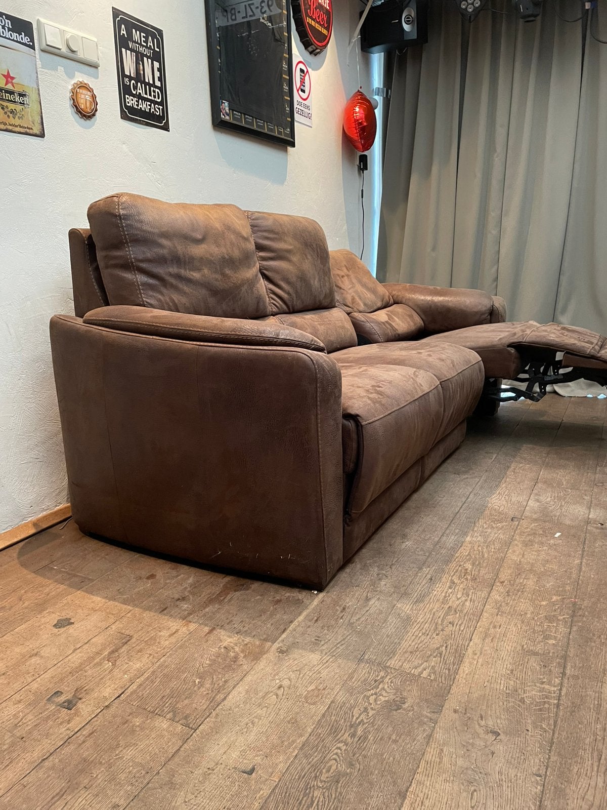 Elektrische relaxbank, Ophalen of Verzenden, Zo goed als nieuw, Stof