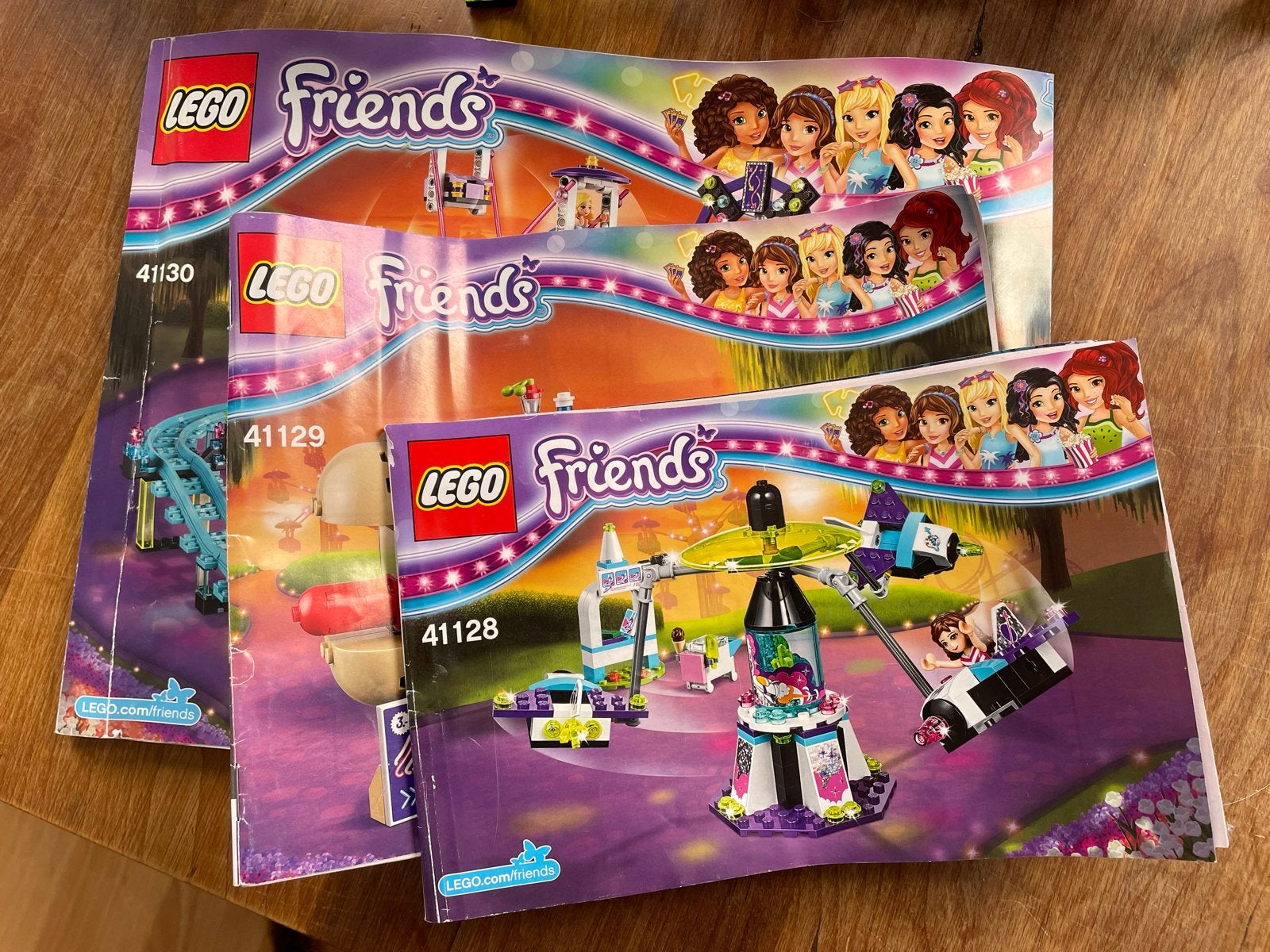 LEGO Friends Pretpark Kermis Achtbaan Set 41130, 41129, 4112, Ophalen, Zo goed als nieuw, Overige merken
