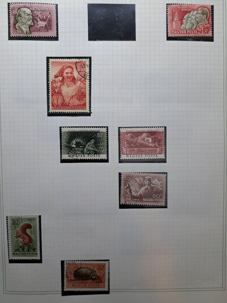 HONGARIJE postzegels 1952 en 1953 zie foto, Ophalen of Verzenden, Gestempeld