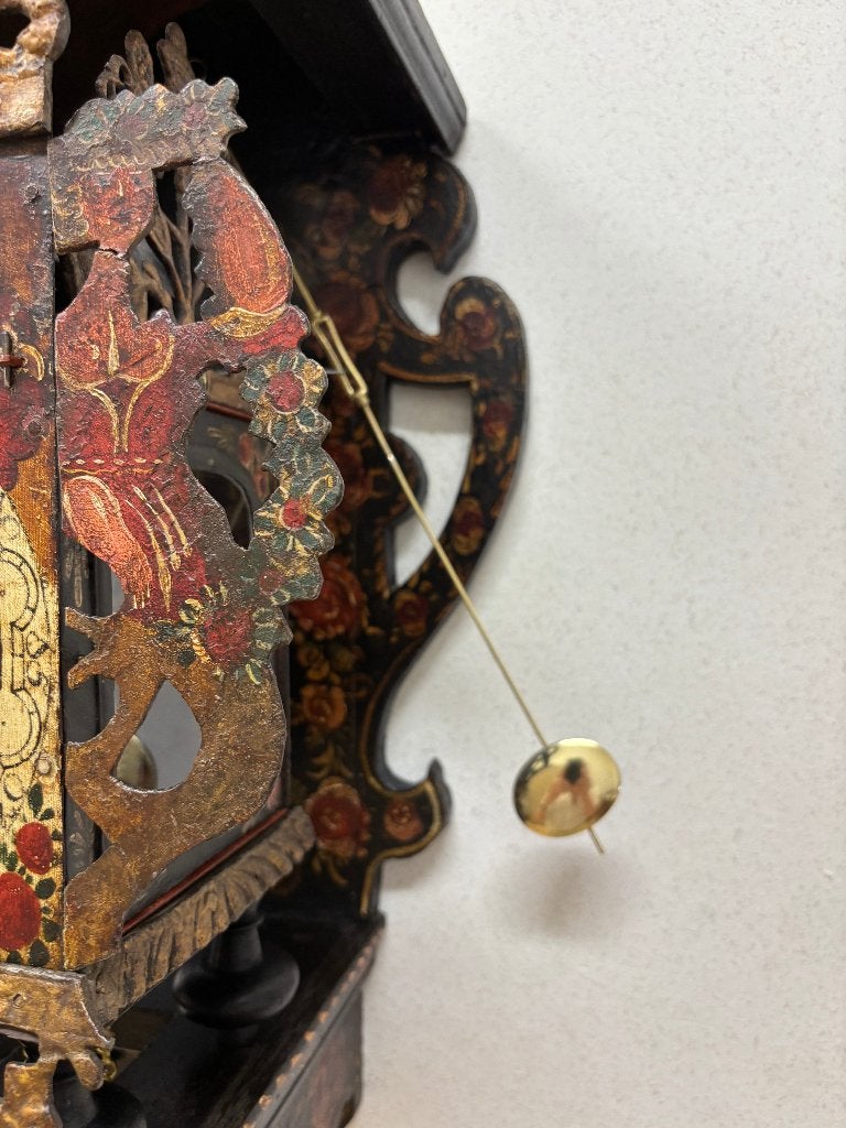 Antieke 18e eeuwse Friese stoelklok, Antiek en Kunst, Ophalen
