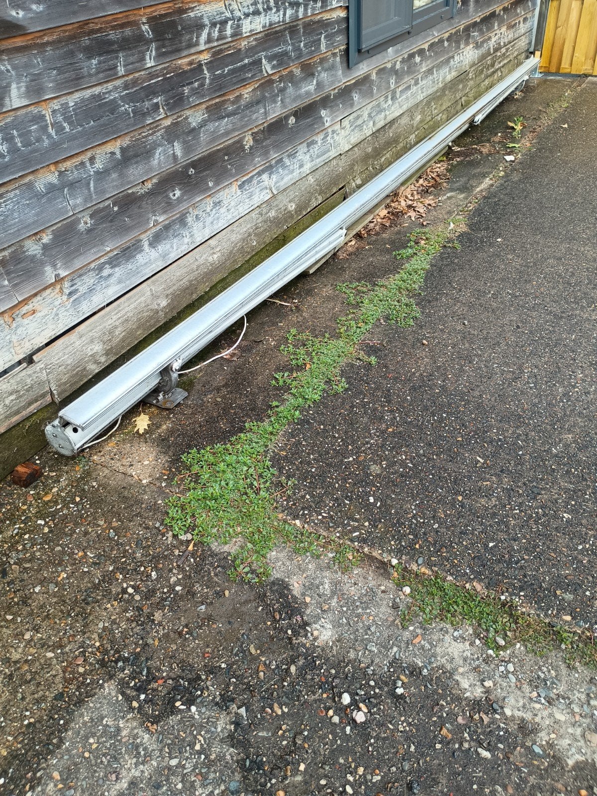 Electrische zonneluifel, Tuin en Terras, Zonneschermen, Ophalen, Gebruikt, Knikarmscherm