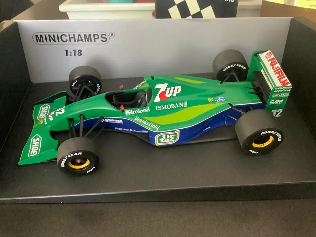 Minichamps Jordan Ford 191 M.Schumacher 1:18, Hobby en Vrije tijd, Modelauto's | 1:18, Ophalen of Verzenden, Zo goed als nieuw