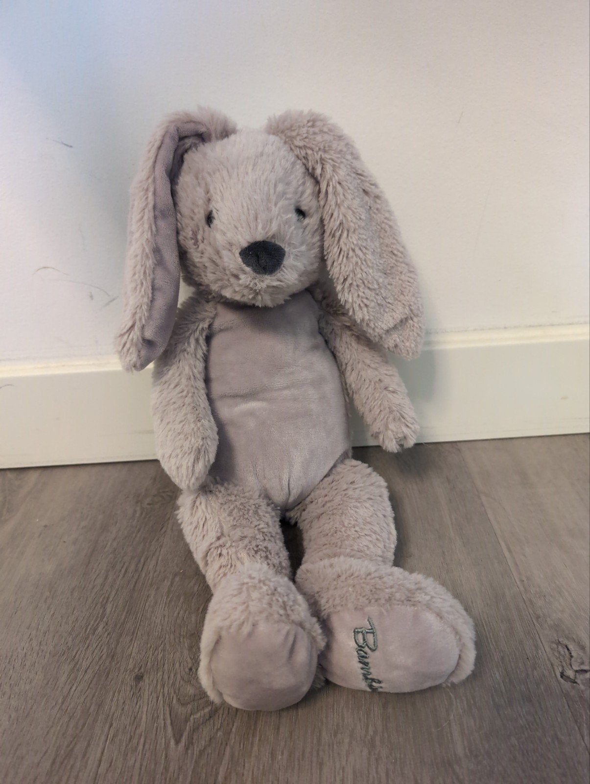 Bambino Konijn Knuffel - Grijs en Zacht, Overige merken, Overige karakters, Grijs, Konijn
