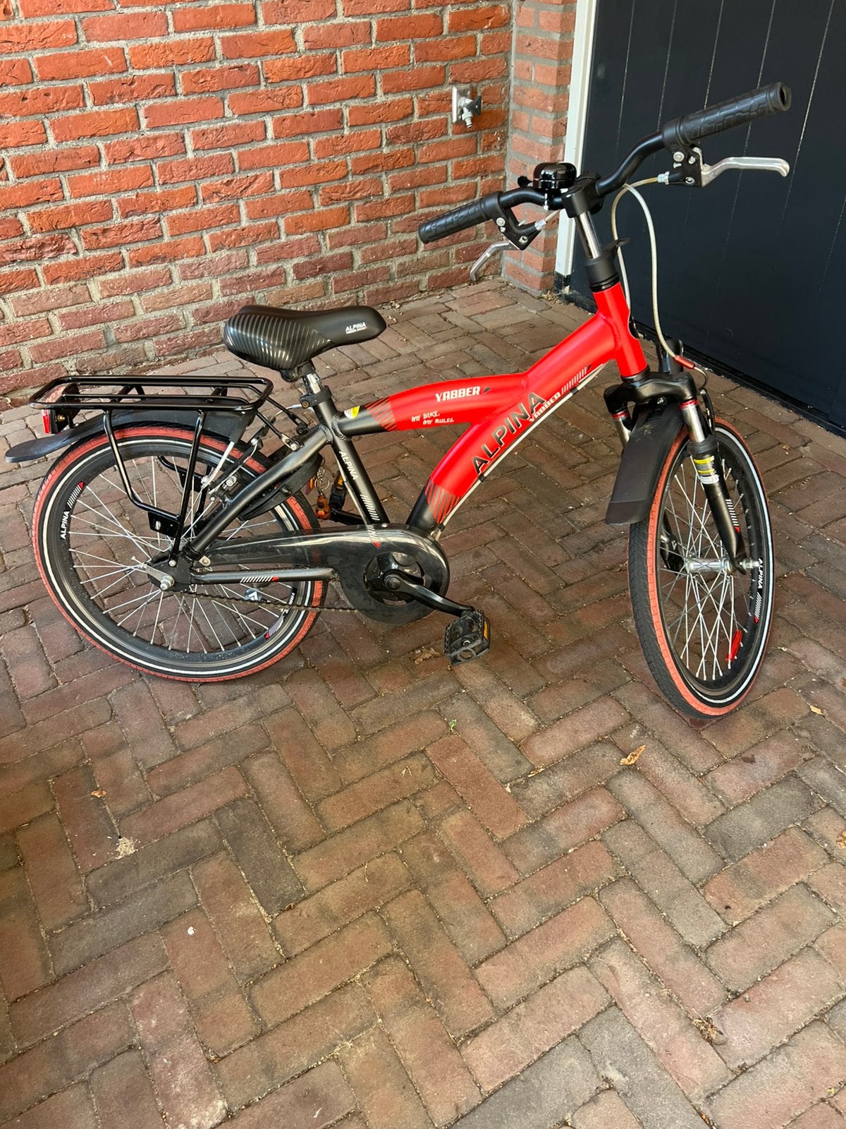Kinderfiets alpina 20 inch, Ophalen, Gebruikt, Staal, Heren