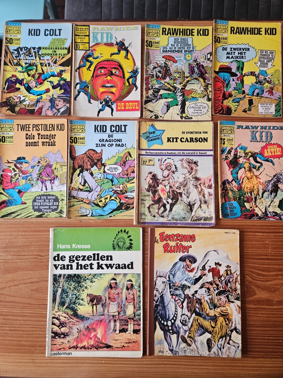 VINTAGE Western Strip Lot 10x JAREN 60-70, Meerdere stripboeken, Ophalen of Verzenden, Gelezen
