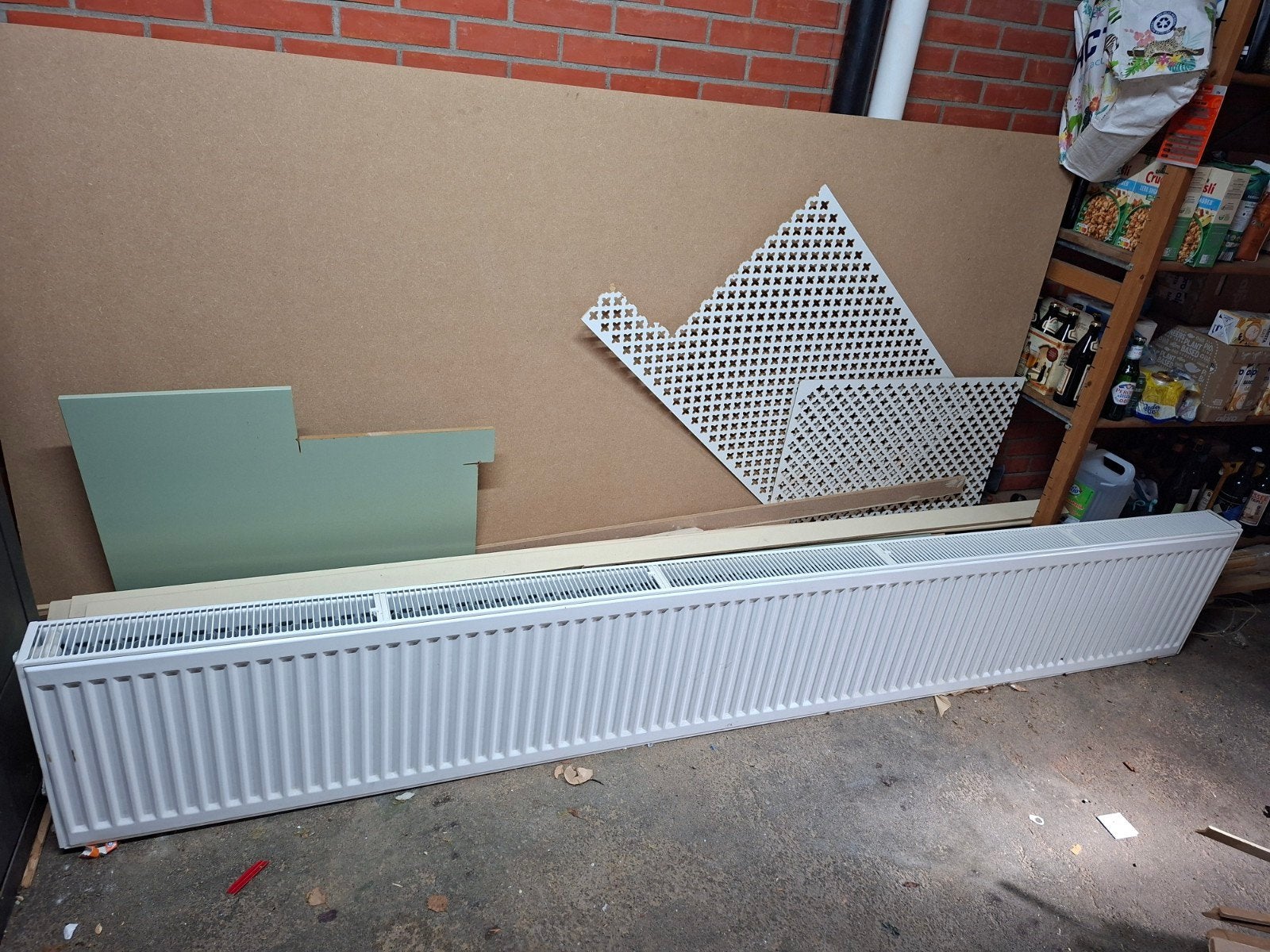 Thermrad radiator, zo goed als nieuw, Ophalen, 30 tot 80 cm, Radiator, 150 cm of meer