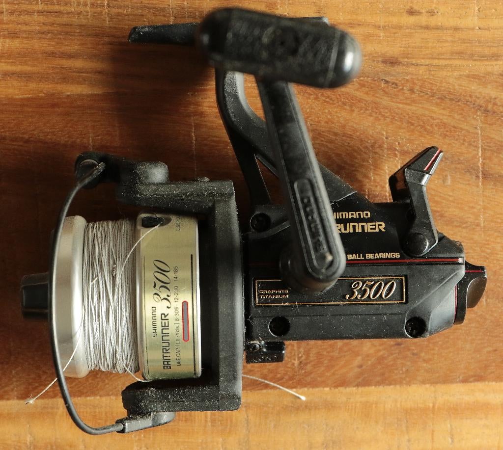 Shimano Baitrunner 3500, Ophalen of Verzenden, Gebruikt, Molen
