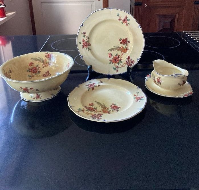 Royal Venton Ware | J. Steventon & sons | 4-delig beboterd, Antiek en Kunst, Antiek | Servies los, Ophalen of Verzenden