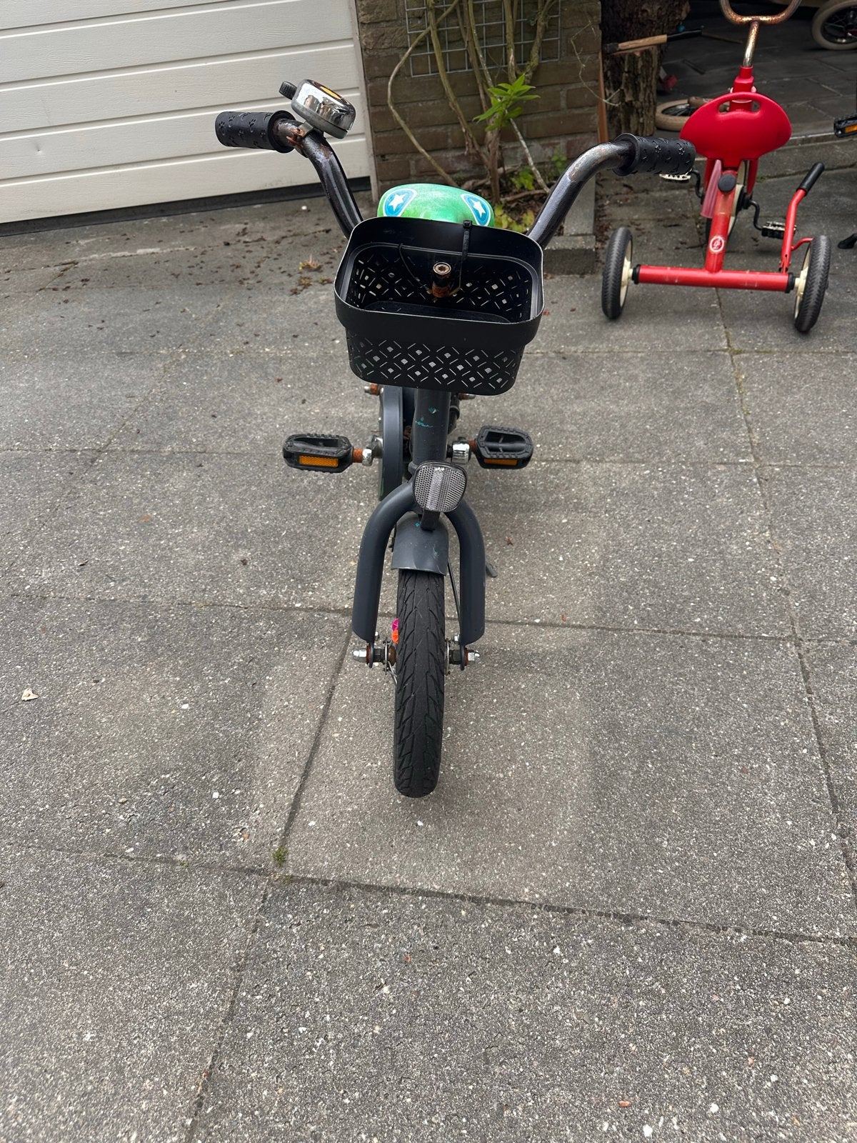 Kinderfiets met mandje en bagagedrager, Ophalen, Gebruikt, Terugtraprem, Minder dan 16 inch