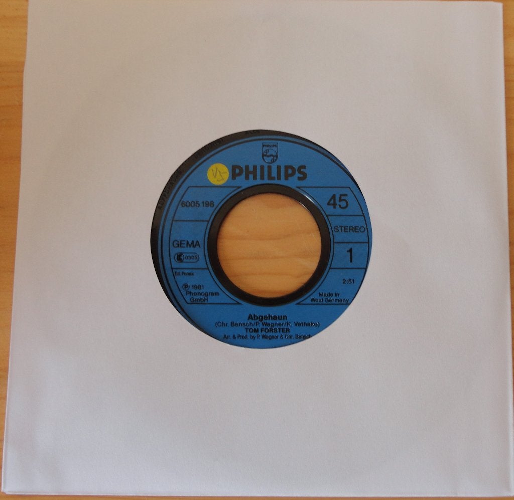 Tom Forster > Abgehaun, Ophalen of Verzenden, Gebruikt, 7 inch, Pop