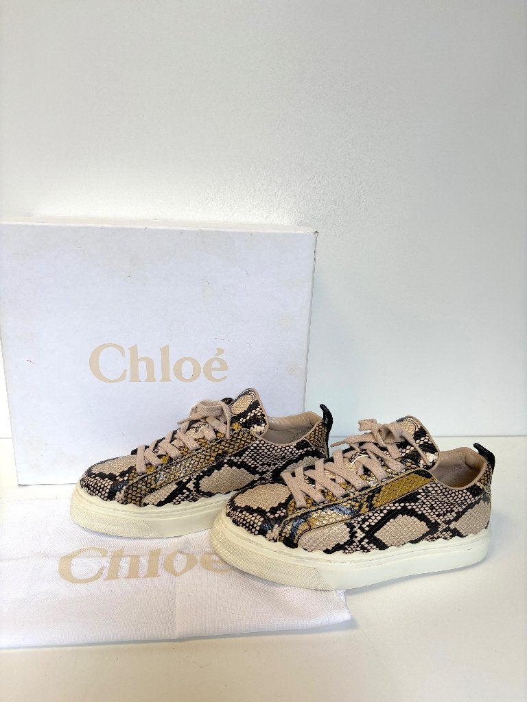 CHLOE Snake slang print leer sneakers  Maat 37, Kleding | Dames, Overige kleuren, Chloe, Ophalen of Verzenden, Sneakers of Gympen