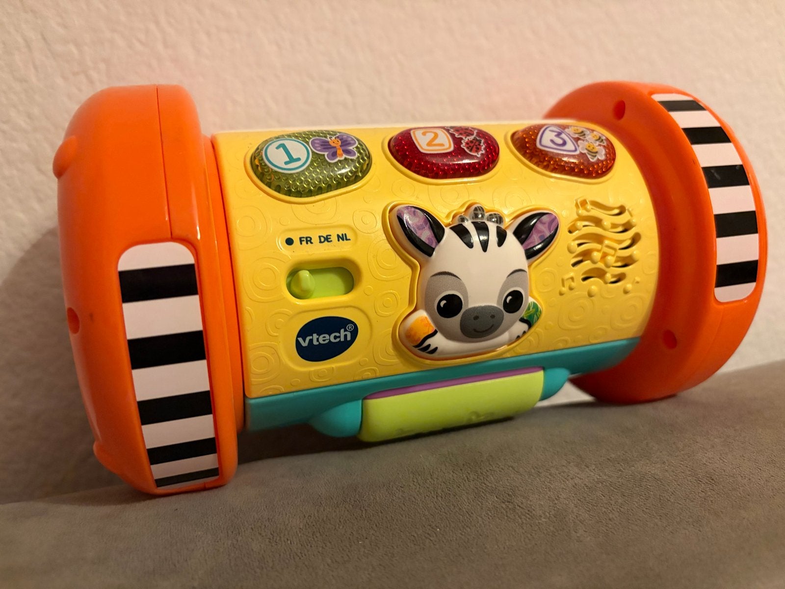 VTech Rammelaar Rol & Leer Zebra - Interactief Speelgoed, Ophalen, Nieuw, 0 tot 6 maanden