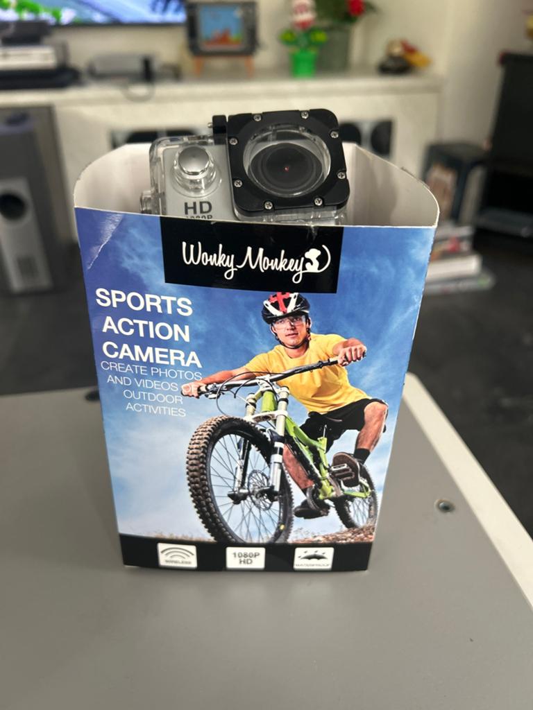 Wonky Monkey Sports Action Camera HD 1080P, Ophalen of Verzenden, Nieuw, Overige merken