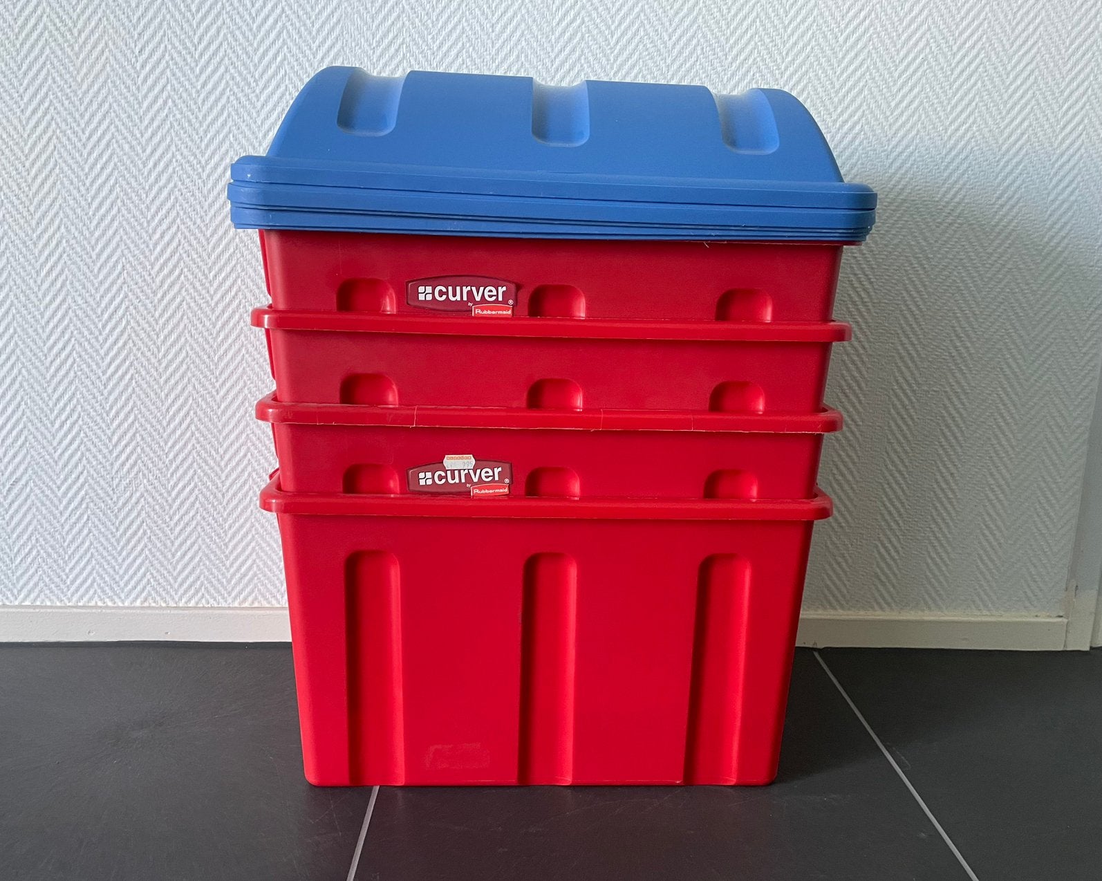 Curver opbergbox 2 stuks, Bak of Kist, Minder dan 50 cm, Ophalen of Verzenden, Zo goed als nieuw