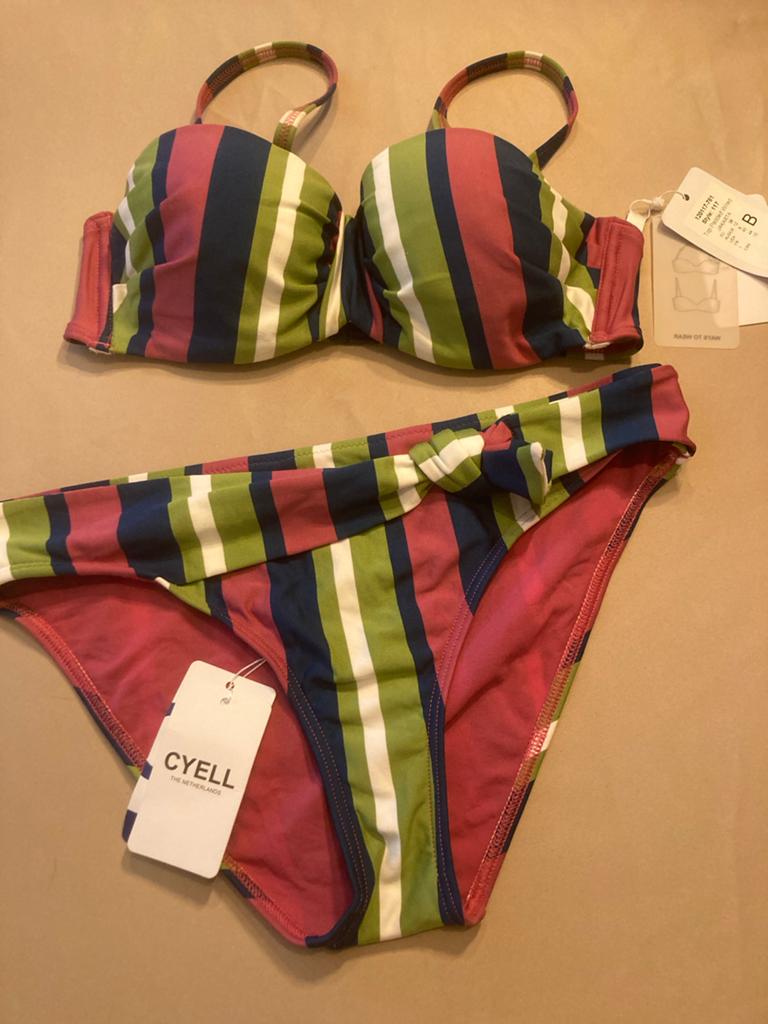 Nieuwe Cyell Bikini Set - Gestreepte Top & Broekje, Kleding | Dames, Badmode en Zwemkleding, Verzenden, Nieuw, Overige kleuren