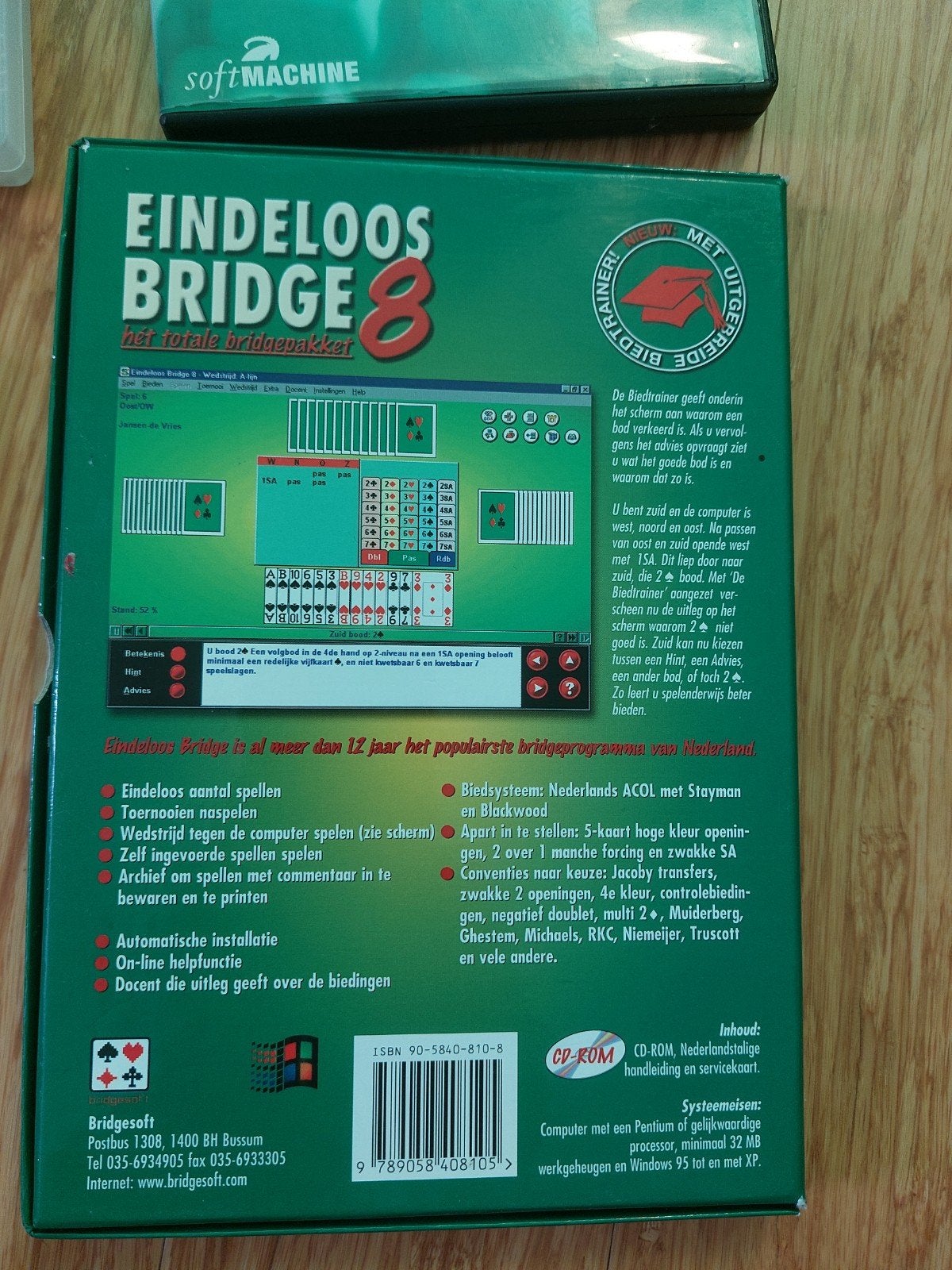 Eindeloos Bridge 8 PC CD-ROM Windows 95/98/2000/XP, Ophalen of Verzenden