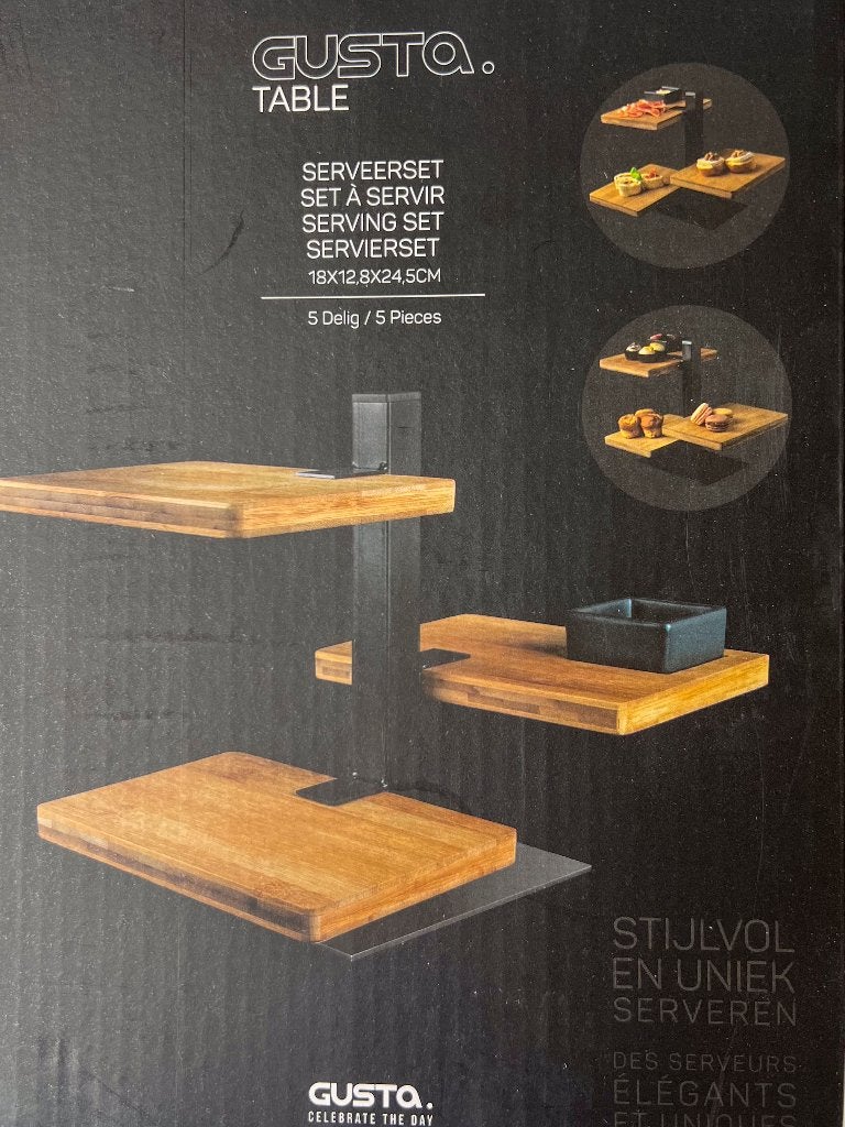 GUSTA TABLE serveertoren nieuw in doos!!, Huis en Inrichting, Woonaccessoires | Etagères, Ophalen of Verzenden, Nieuw, Etagère