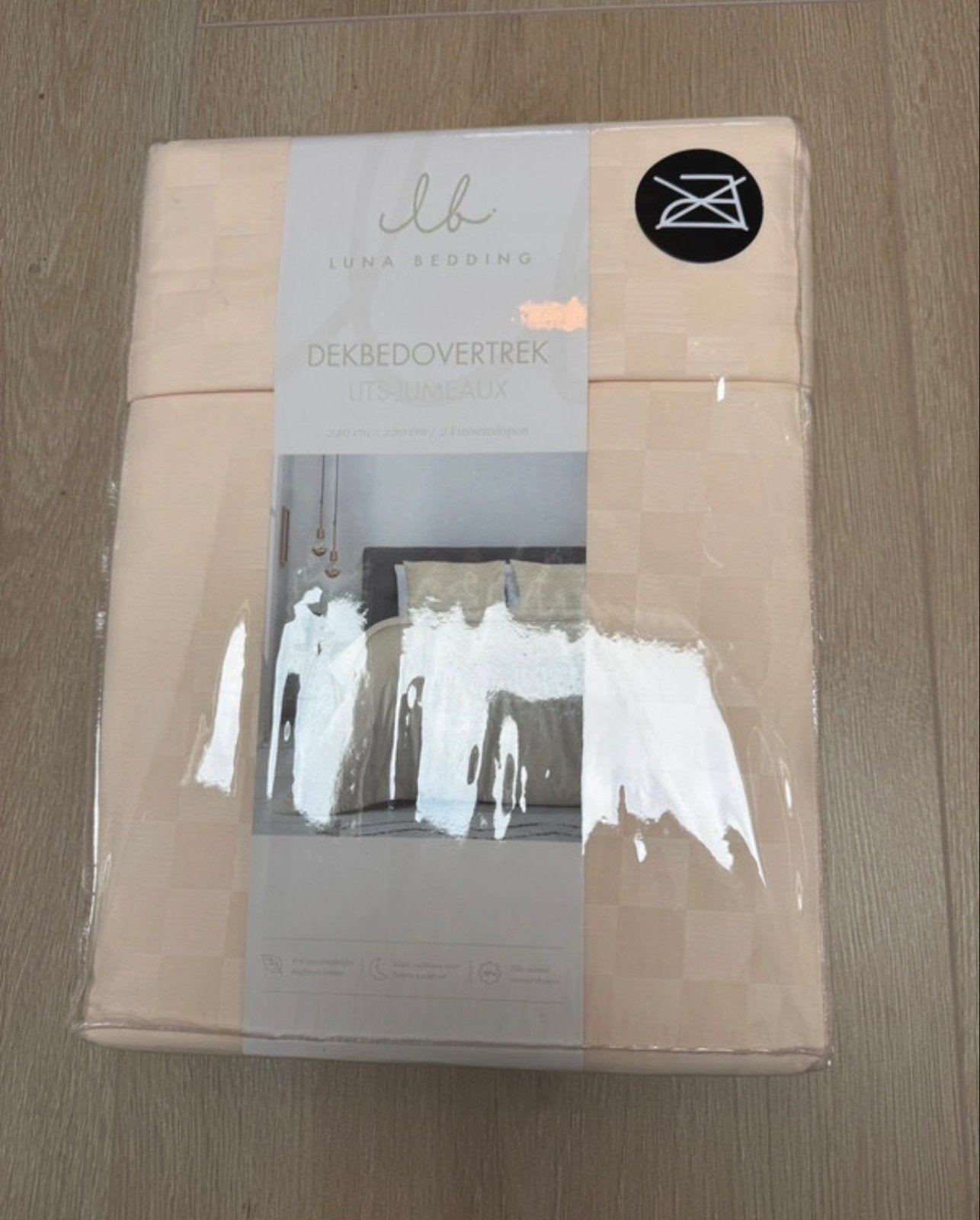 Nieuw Luna Bedding Dekbedovertrek 240x220 cm met 2 slopen, Huis en Inrichting, Lits-jumeaux, Dekbedovertrek, Nieuw, Ophalen of Verzenden