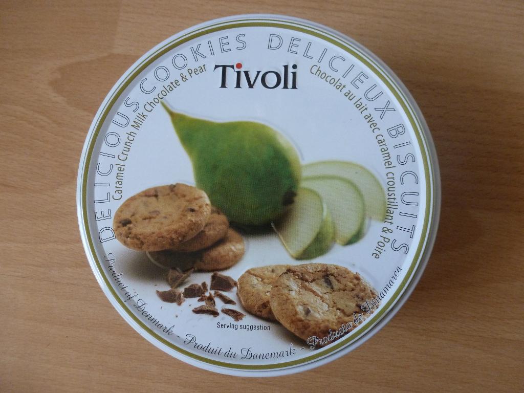 Tivoli Delicious Cookies Exclusive blik koektrommel, Ophalen of Verzenden, Zo goed als nieuw, Koek(jes), Overige merken