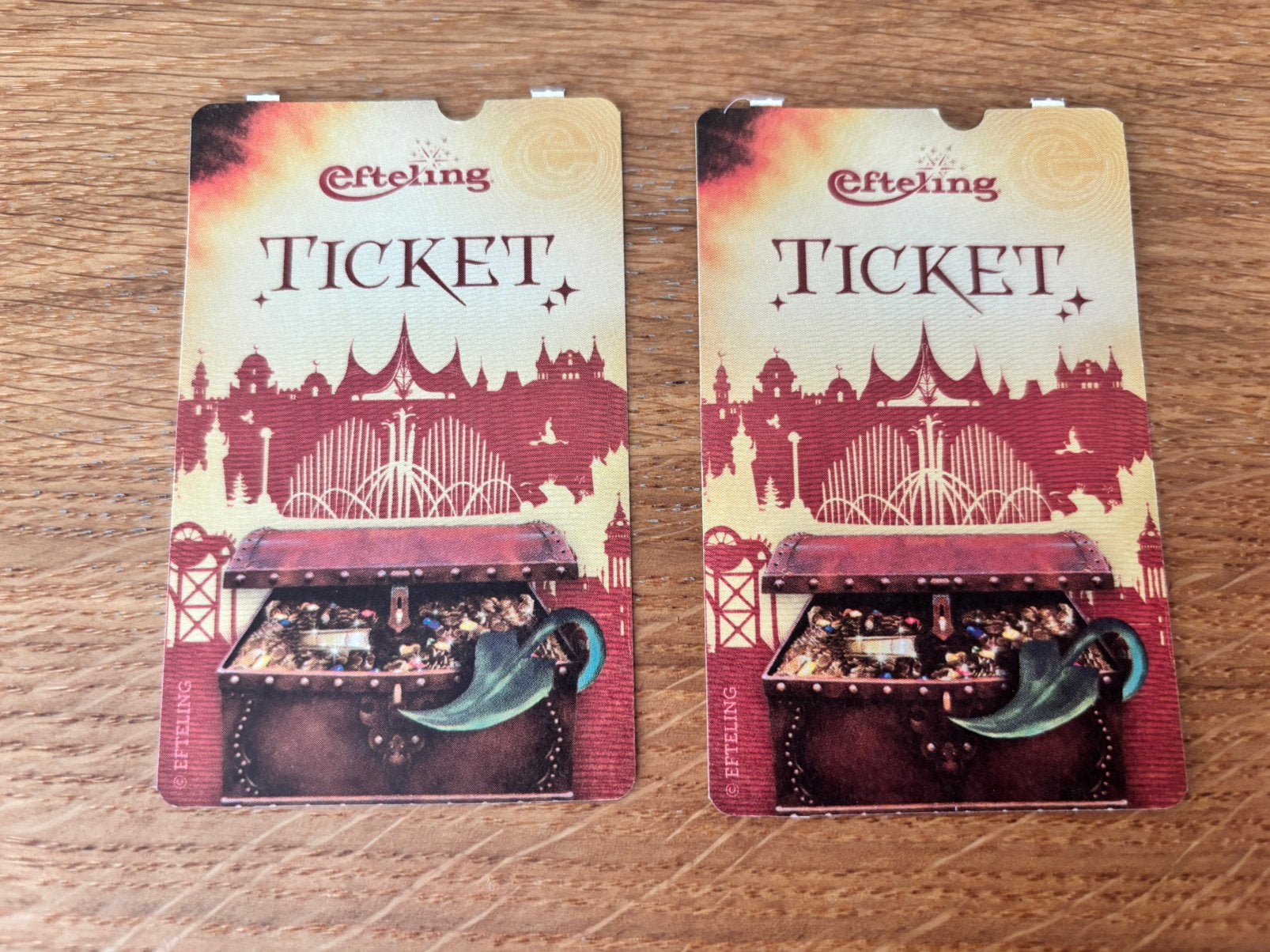 2 efteling parkeerkaartjes tickets geldig tm 31 dec 2026, Twee personen, Ticket of Toegangskaart