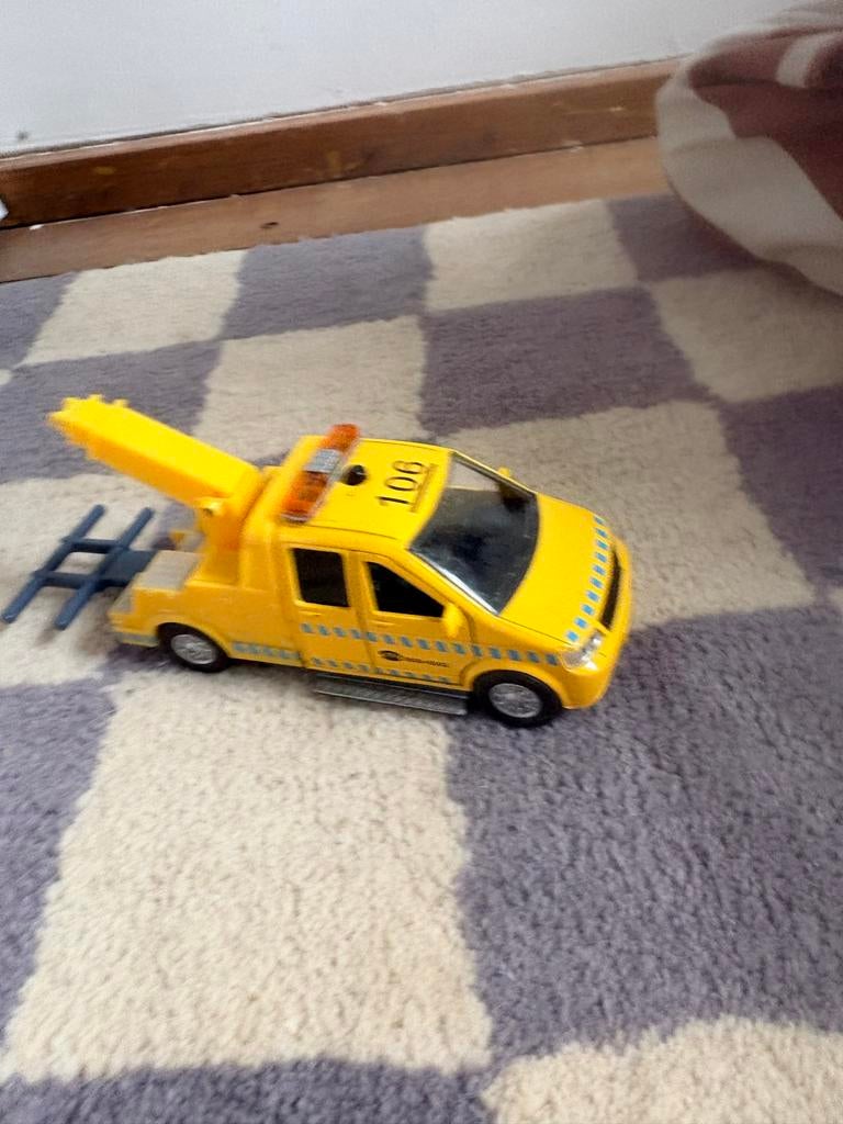 Gele speelgoed takelwagen, Ophalen of Verzenden, Gebruikt