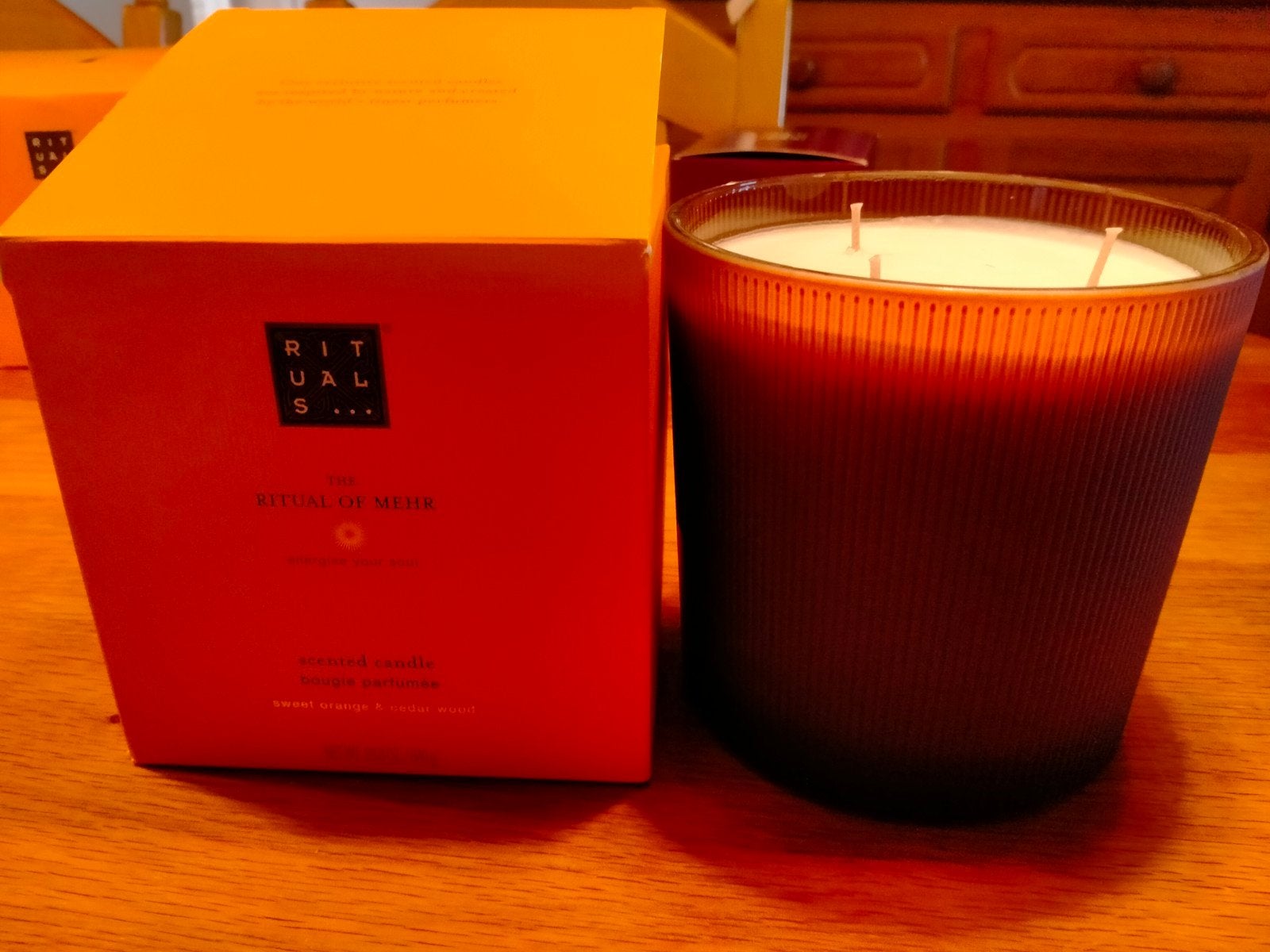 Te koop Rituals geurkaars mehr 850 gram, Huis en Inrichting, Woonaccessoires | Kandelaars en Kaarsen, Ophalen of Verzenden, Nieuw