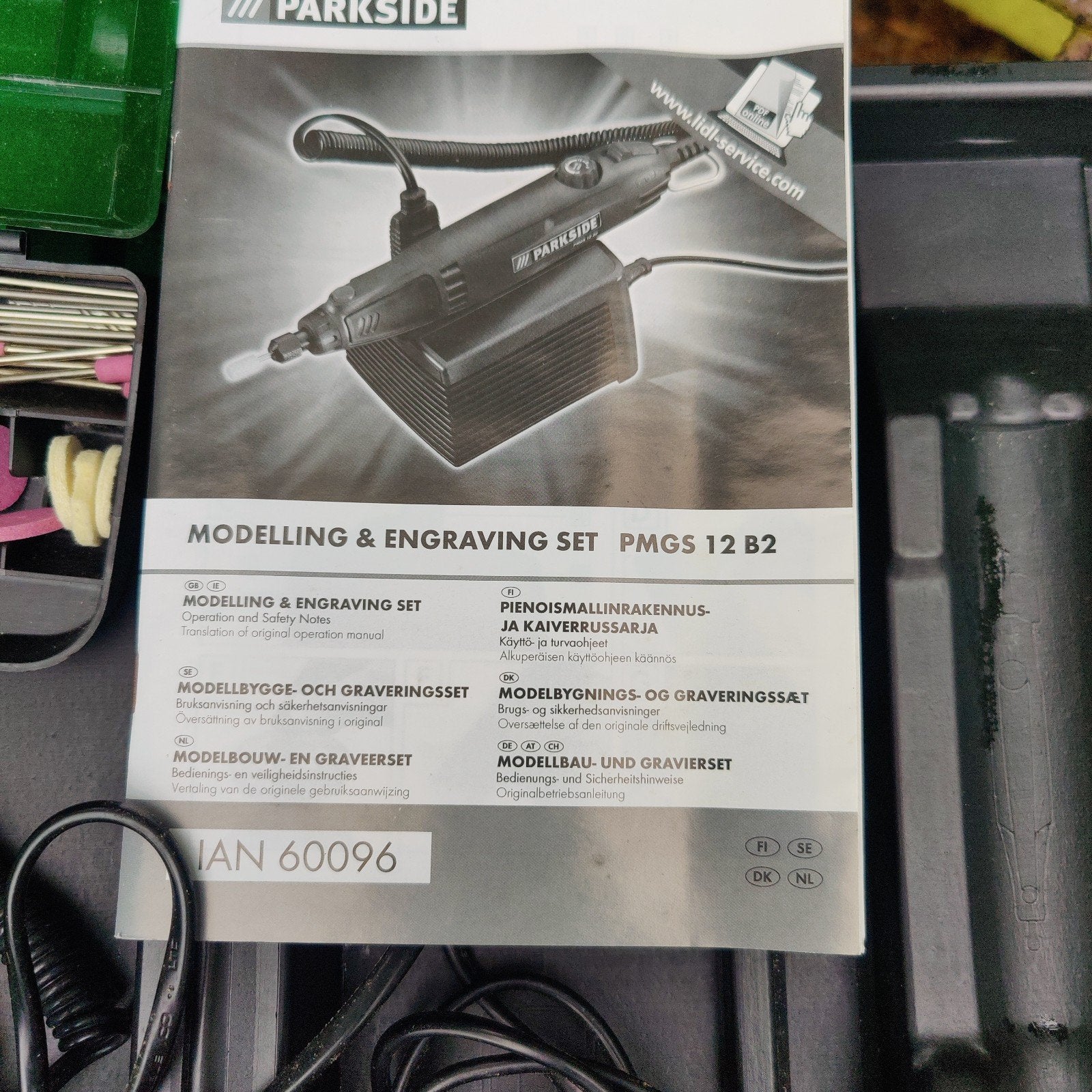 Parkside PMGS 12 B2 Modelbouw & Graveerset, Ophalen of Verzenden, Gebruikt