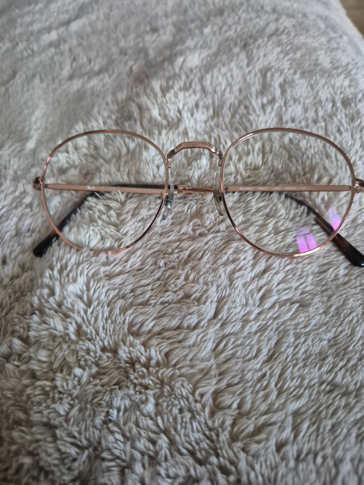 Ray-ban brilmontuur rosé, Verzenden, Zo goed als nieuw, Ray-Ban, Roze