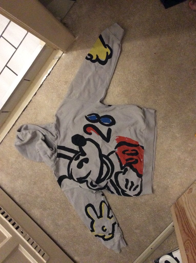 Mickey Mouse hoodie grijs. Zara, Mickey & Friends. maat 140, Gebruikt, Jongen of Meisje, Trui of Vest, Ophalen of Verzenden