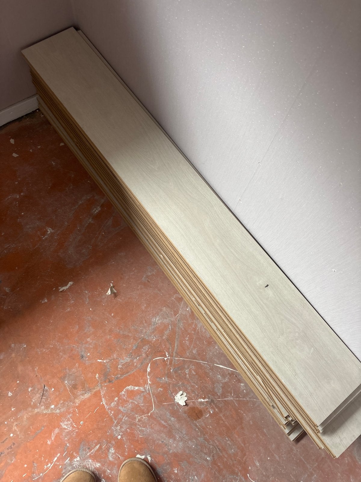 Laminaatvloer - Licht houtpatroon, Gebruikt, Ophalen of Verzenden, 10 m² of meer, 10 tot 30 cm