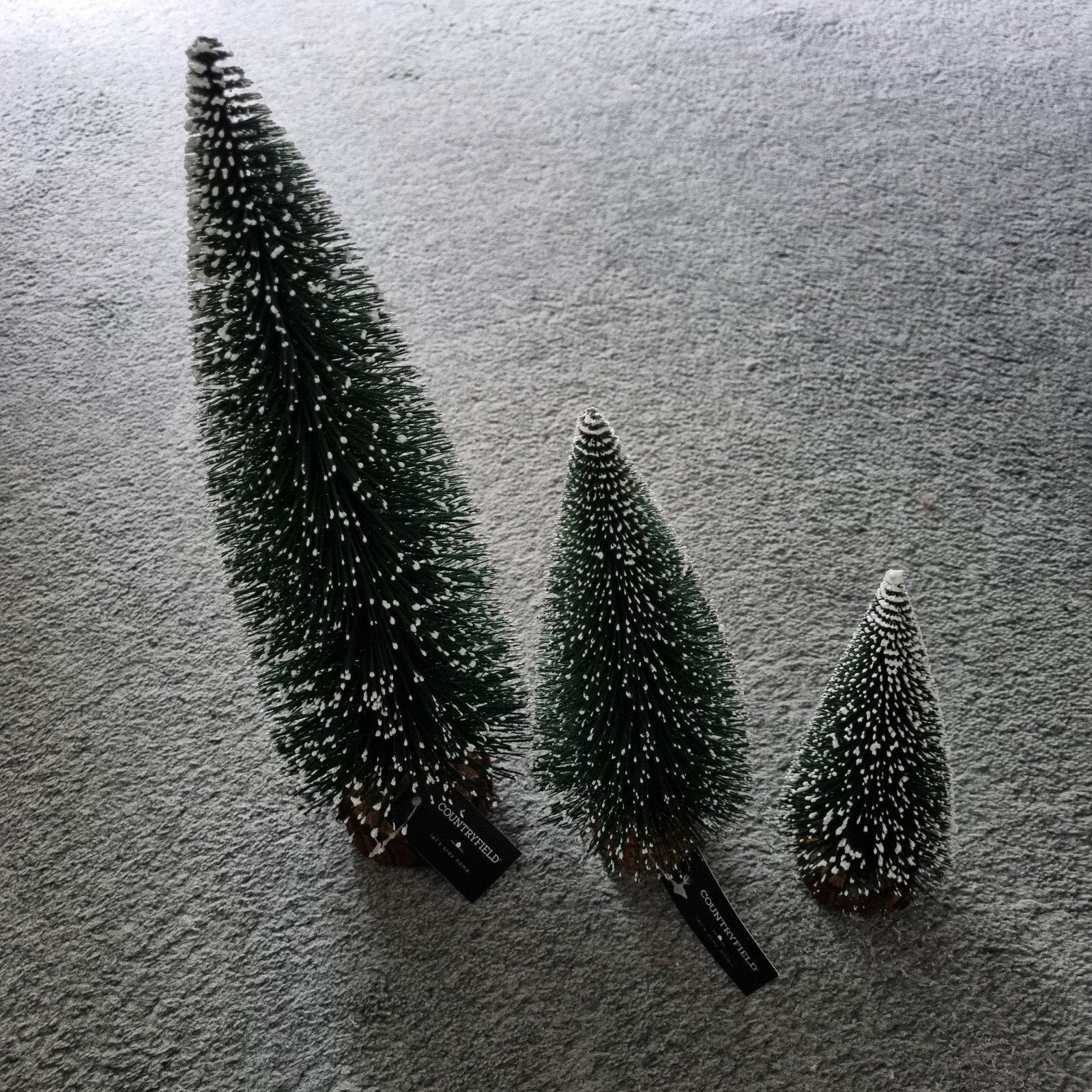 Drie countryfield kerstbomen kerstboom, Ophalen of Verzenden