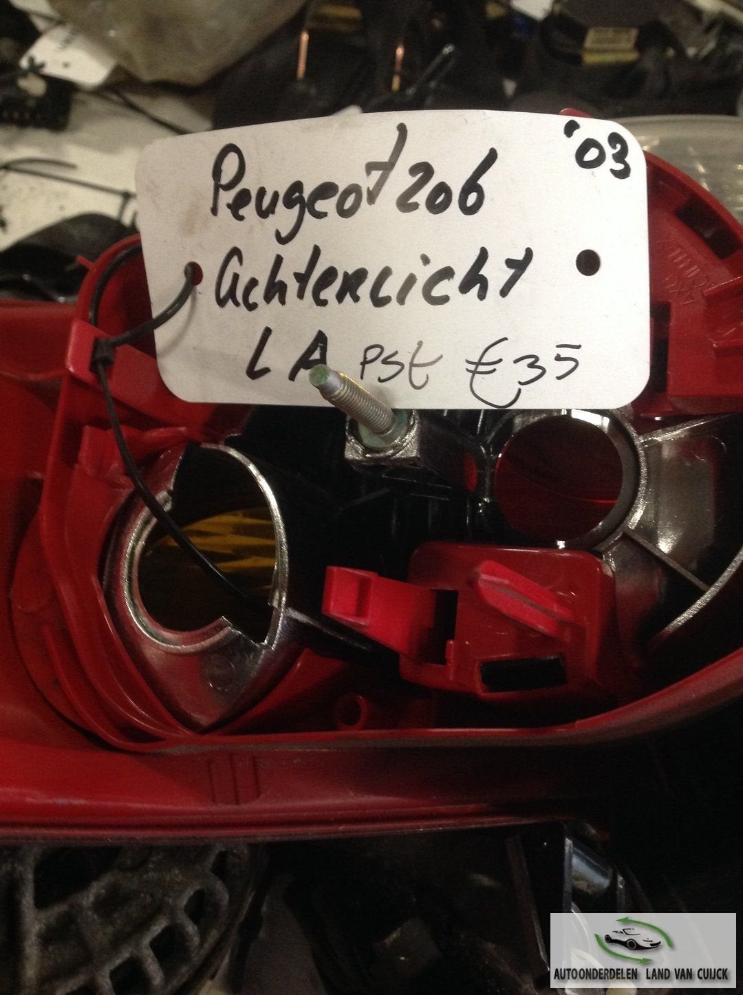 Peugeot 206    2003    Achterlicht Links, Auto-onderdelen, Gebruikt, -, -, Ophalen of Verzenden