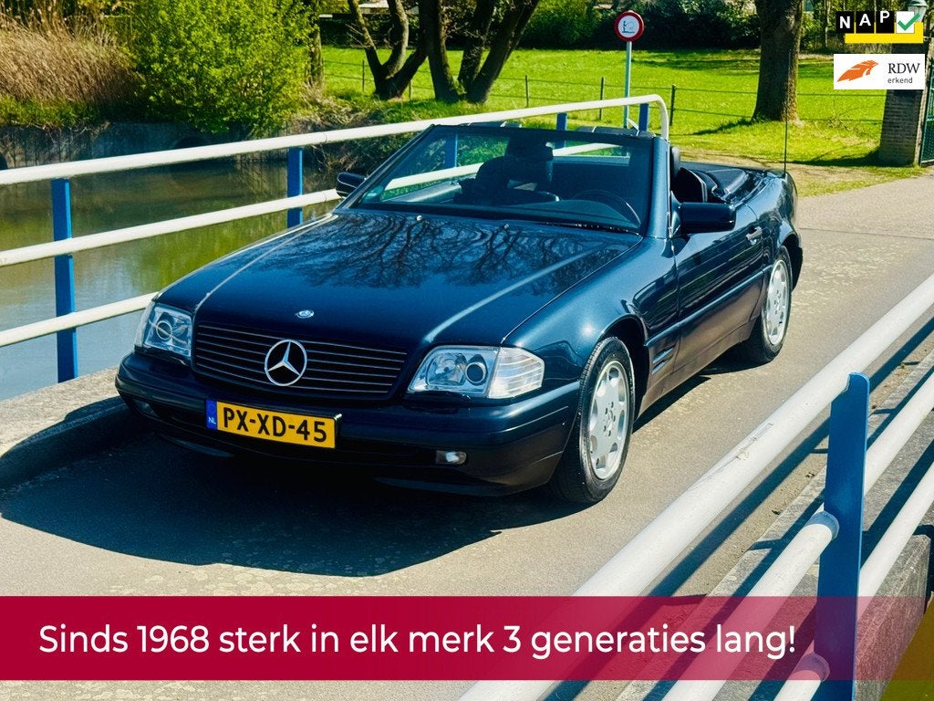 Mercedes-Benz SL-klasse Cabrio 500 AUTOMAAT! Dealer ONDERHOU, Achterwielaandrijving, Cabriolet, 320 pk, Zwart