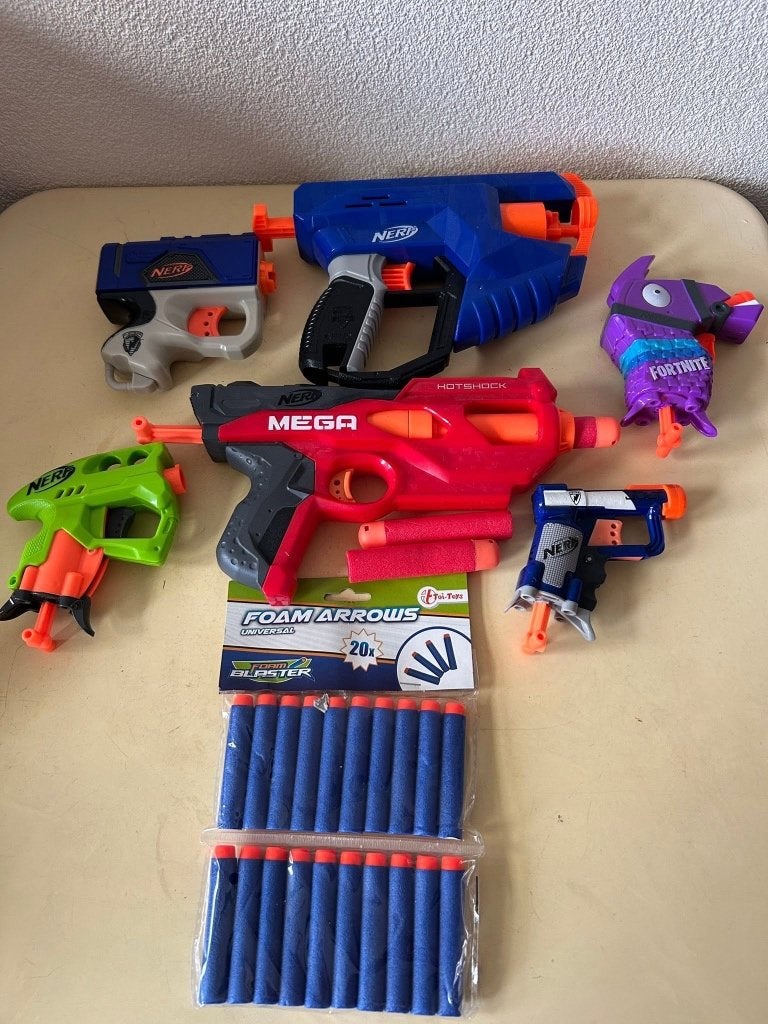 Nerf Blaster Set met Fortnite Llama + Darts, Ophalen of Verzenden, Gebruikt