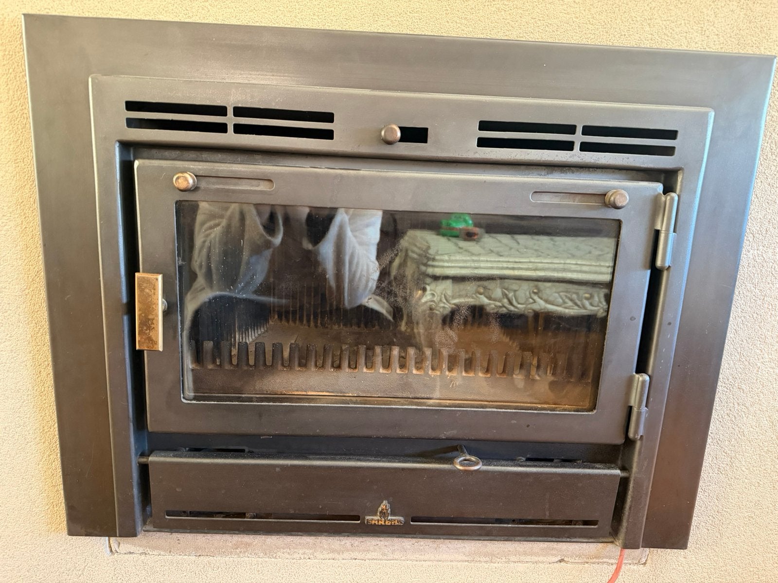 Barbas 7 kw houtkachel, Ophalen, Zo goed als nieuw, Inbouwhaard, Houthaard