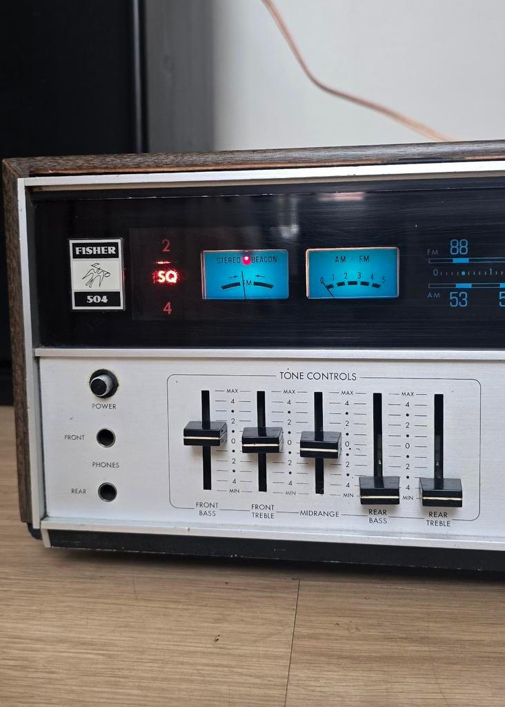 Fisher 504 Vintage Receiver - Audio Standard, 60 tot 120 watt, Ophalen, Overige merken, Gebruikt
