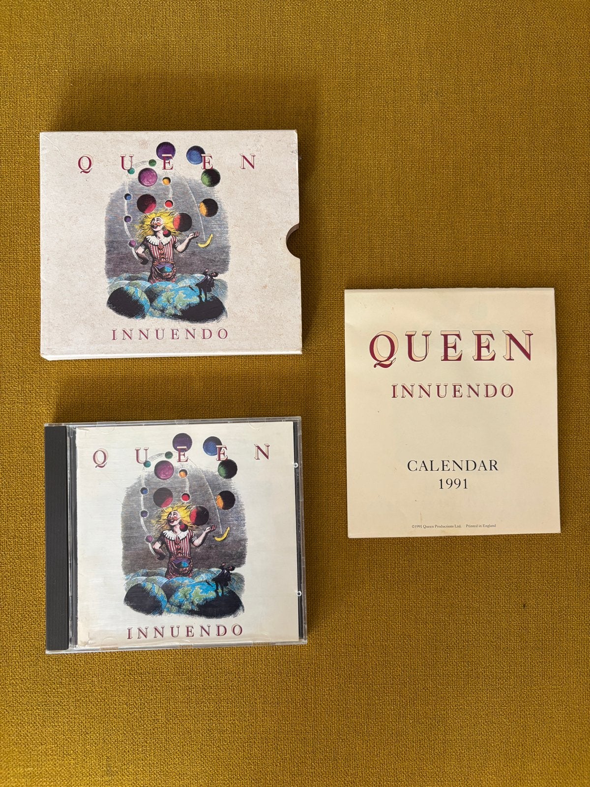 Queen - Innuendo Limited Edition CD met Kalender en slipcase, Ophalen of Verzenden, 1990 - 1999, Zo goed als nieuw, Boxset