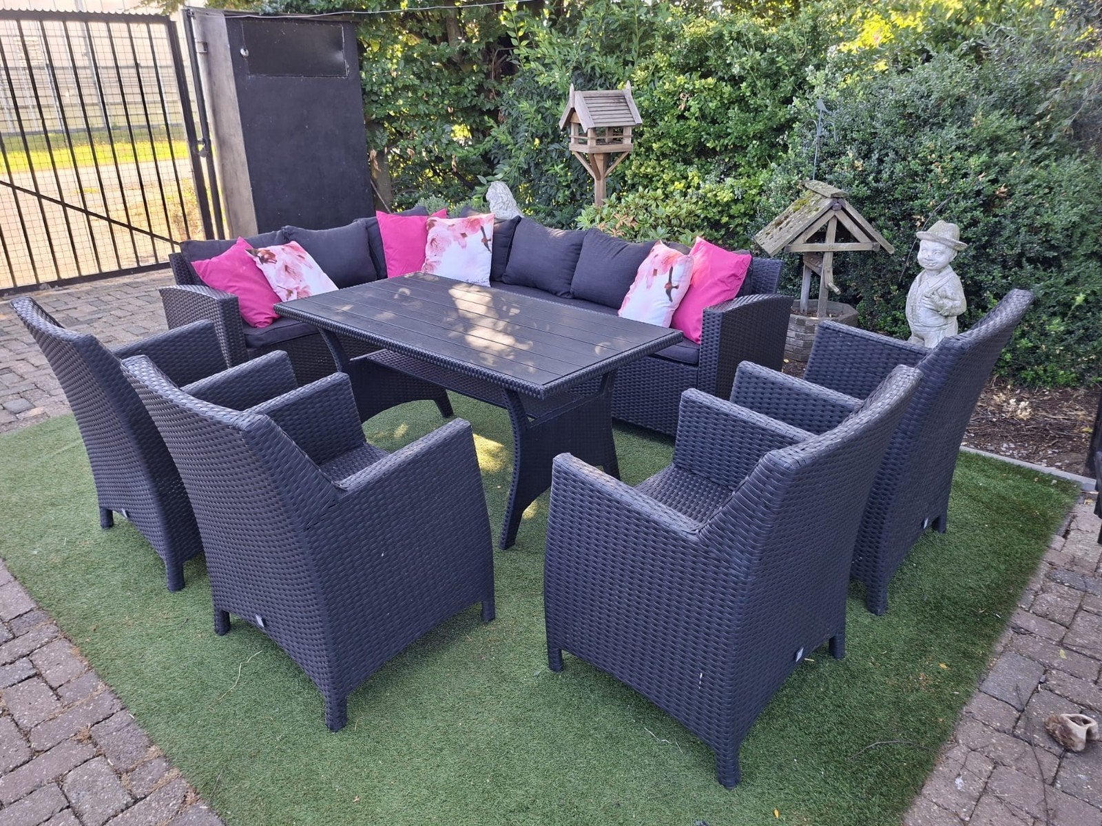 zeer groot wicker loungeset, Ophalen, Zo goed als nieuw, Wicker