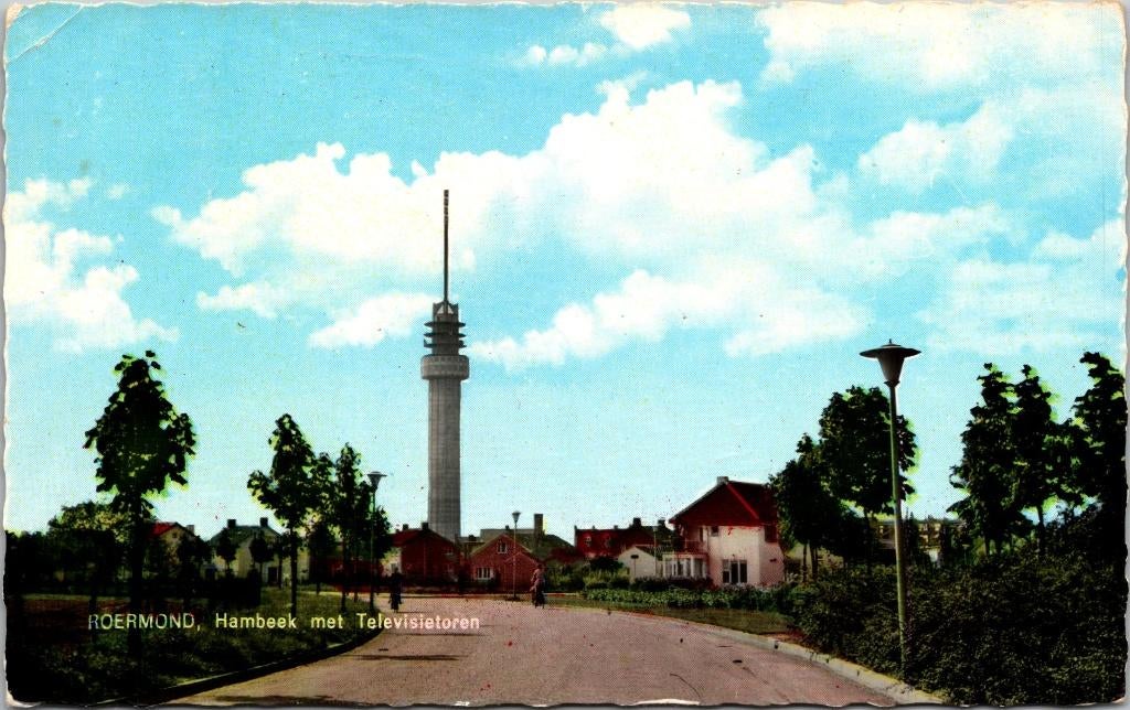 Roermond - Hambeek met Televisietoren (1965), Verzenden, 1960 tot 1980, Gelopen, Limburg