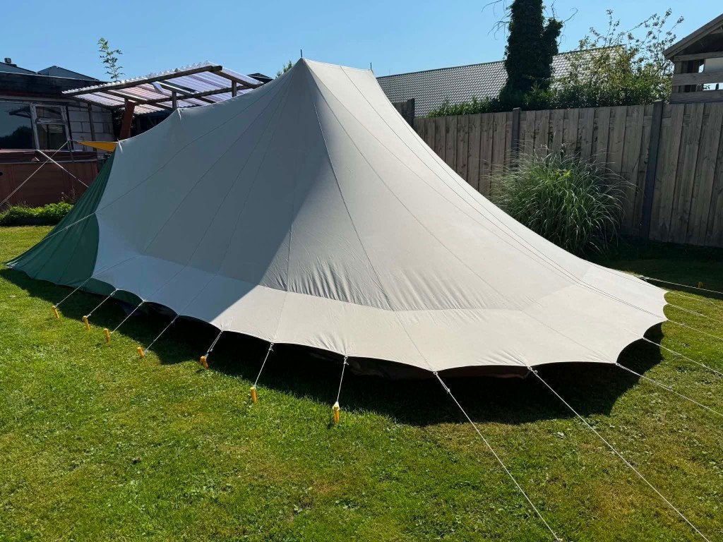 Prachtige, vlekvrije De Waard tent inclusief verhoogd bed., Ophalen, Gebruikt, Tot en met 4