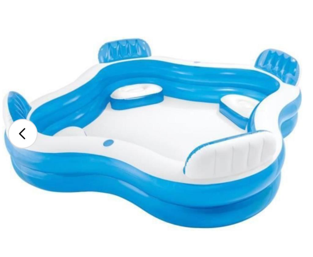 Intex Swim Center Family Loungezwembad + Opblaasbare zwaan, Ophalen, Gebruikt