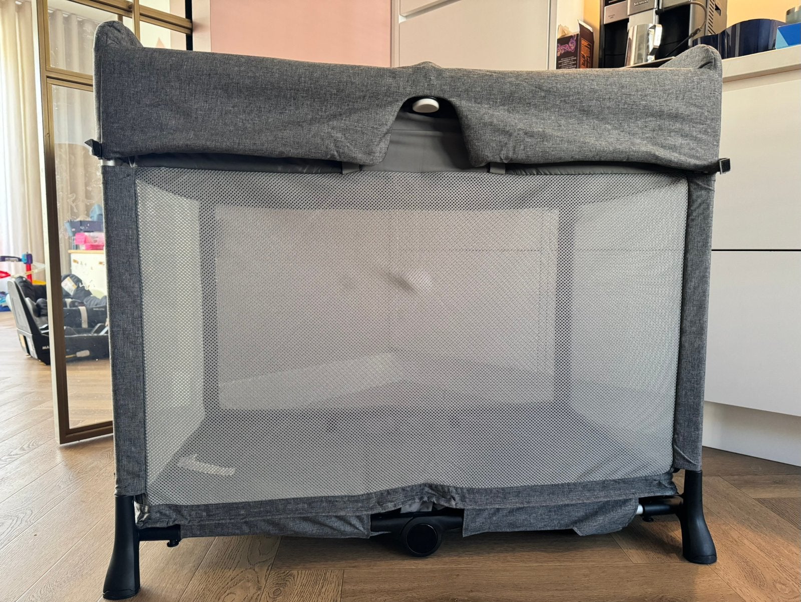 Bugaboo Stardust campingbedje – goede staat — grijs, Ophalen of Verzenden, Zo goed als nieuw, Reisbedje