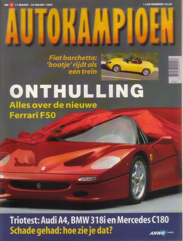 Autokampioen 5 1995 : Ferrari F50 - Fiat Barchetta - Suzuki, Ophalen of Verzenden, Gelezen, Algemeen
