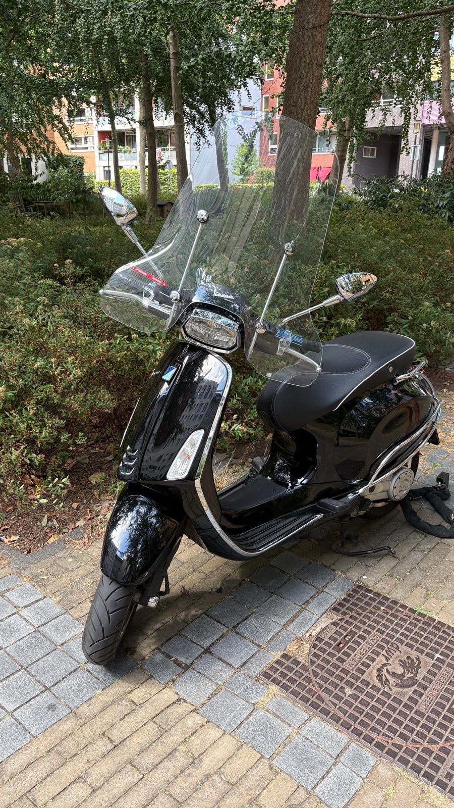 Vespa Piaggio Sprint zwart - scooter., Fietsen en Brommers, Scooters | Vespa, Ophalen, Gebruikt, Overige modellen, Maximaal 45 km/u