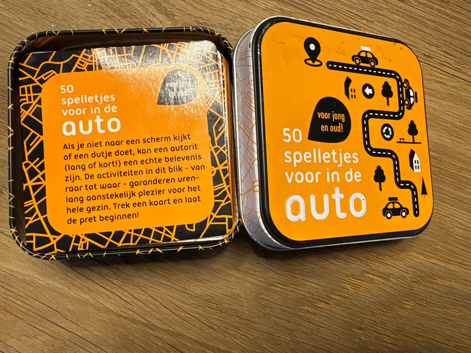 50 spelletjes voor in de auto - Compleet, Hobby en Vrije tijd, Ophalen of Verzenden, Zo goed als nieuw