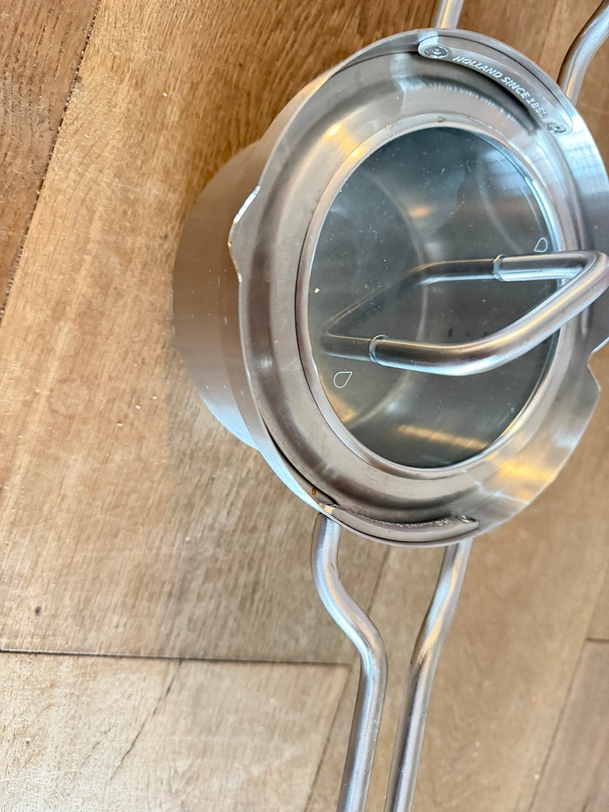 BK Q-Linair Master RVS steelpan (16 cm), Ophalen, Zo goed als nieuw, Rvs