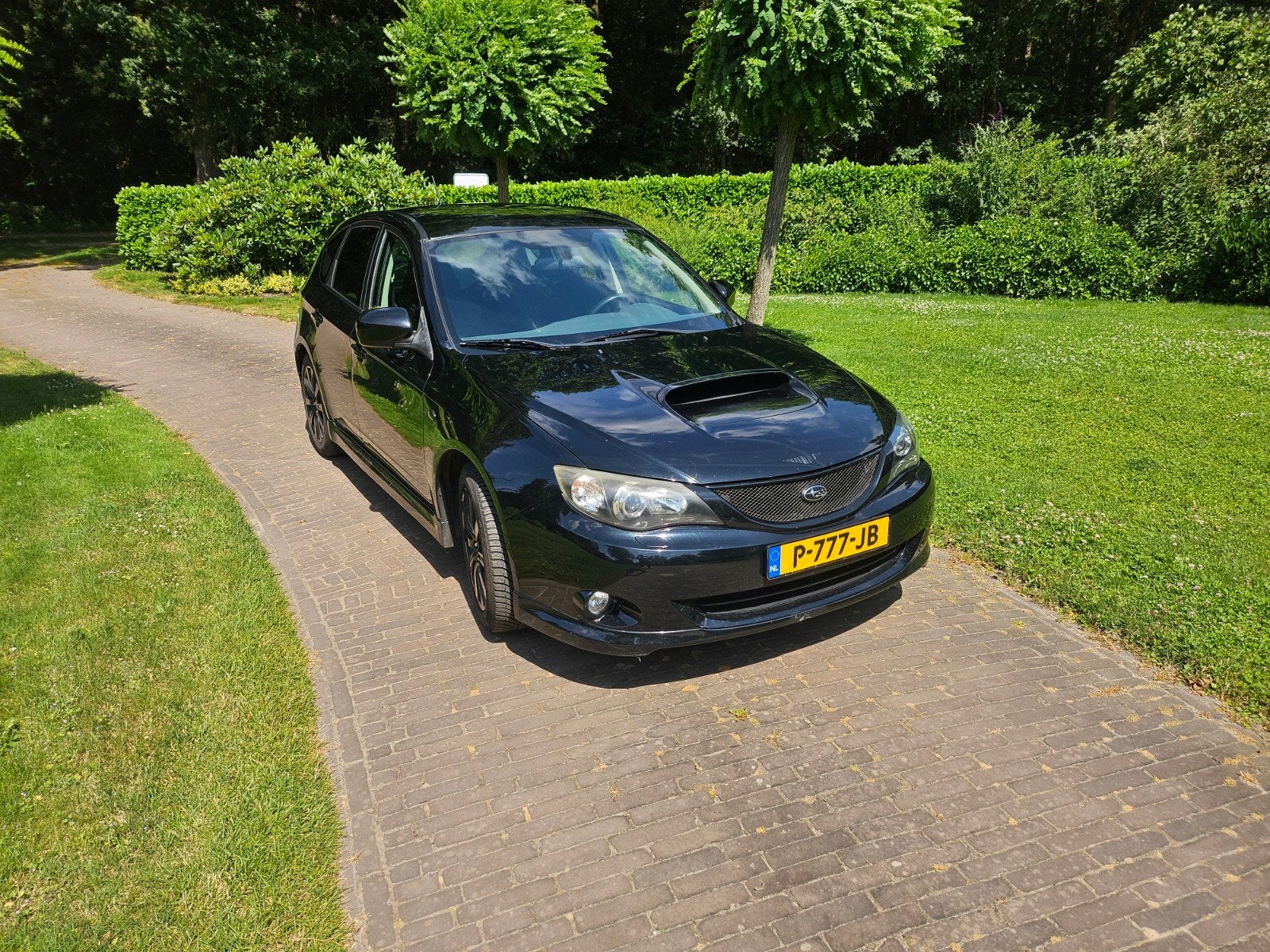 Subaru 2008 Zwart, Auto's, Subaru, 230 pk, Stof, Zwart, 4 cilinders