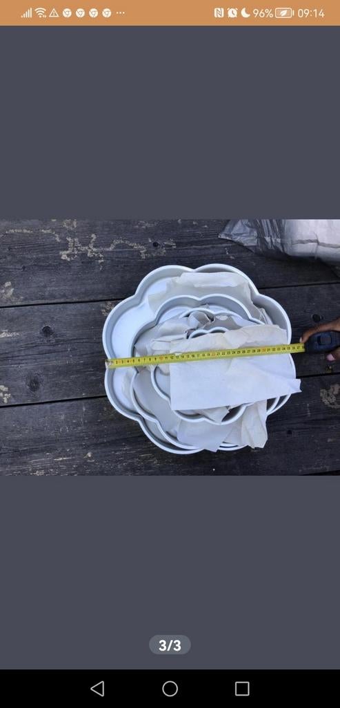 Set van 4 bakvormen in bloemvorm, Ophalen of Verzenden