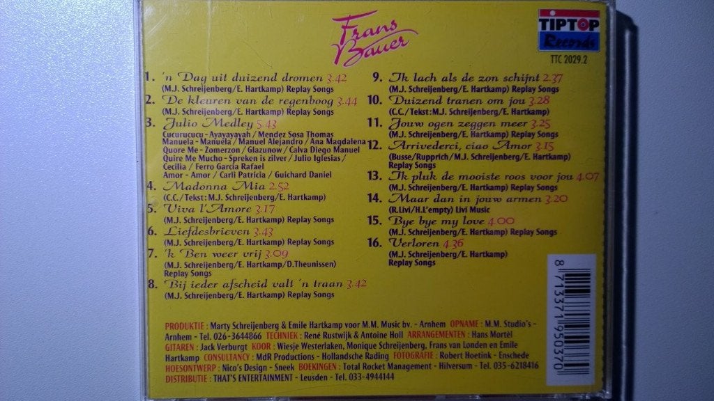 Frans Bauer - Veel Liefs, Ophalen of Verzenden, Zo goed als nieuw, Levenslied of Smartlap, Album